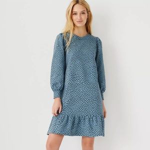Ann Taylor Petite Peplum Sweatshirt Dress